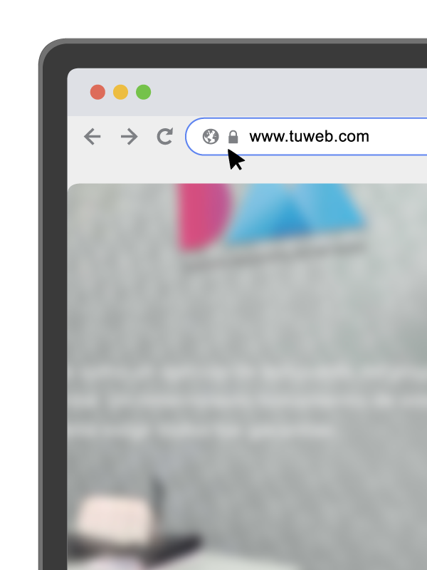 captura de pantalla mostrando el candado del certificado ssl